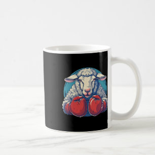 Boxing Sheep With Boxing Gloves Kickboxing Funny B Coffee Mug