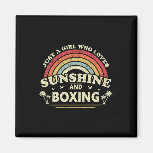 Boxing Shirt. Just A Girl Who Loves Sunshine And B Magnet