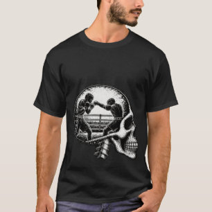 Boxing Skull Fighters – Dark Gothic Combat Design T-Shirt