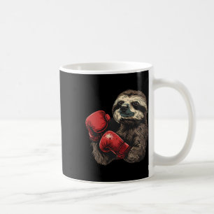 Boxing Sloth Lover Boxing Gloves Kickboxing Funny  Coffee Mug