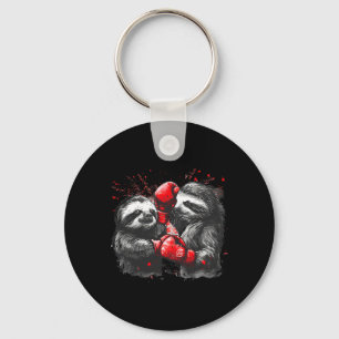 Boxing Sloth With Boxing Gloves Kickboxing Funny B Key Ring