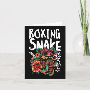 Boxing Snake Japanese Samurai Warrior Cobra Fighte Card