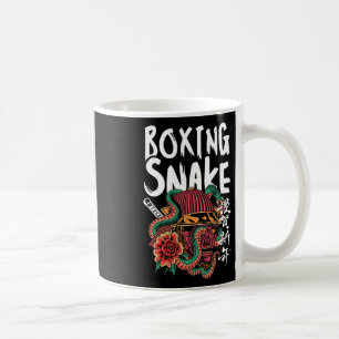 Boxing Snake Japanese Samurai Warrior Cobra Fighte Coffee Mug