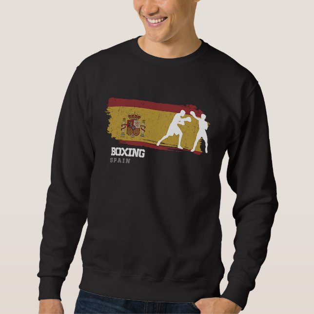 Boxing Spain Combat Sports Fighter Boxing Sweatshirt (Front)