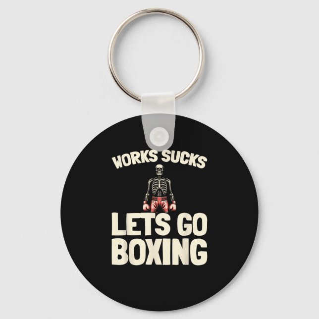 Boxing Sparring - Gloves Fighter Boxer  Key Ring (Front)