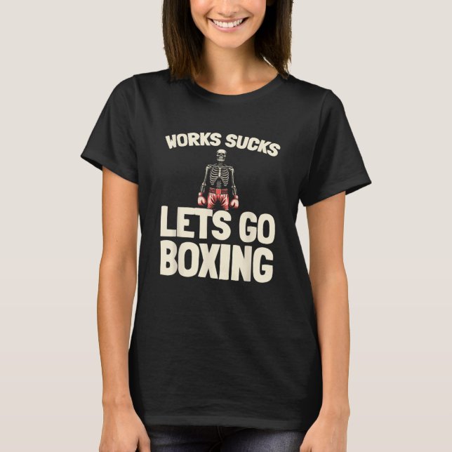 Boxing Sparring - Gloves Fighter Boxer  T-Shirt (Front)