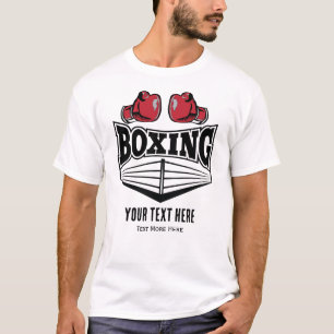 Boxing Sport Power and Fighting Design T-Shirt