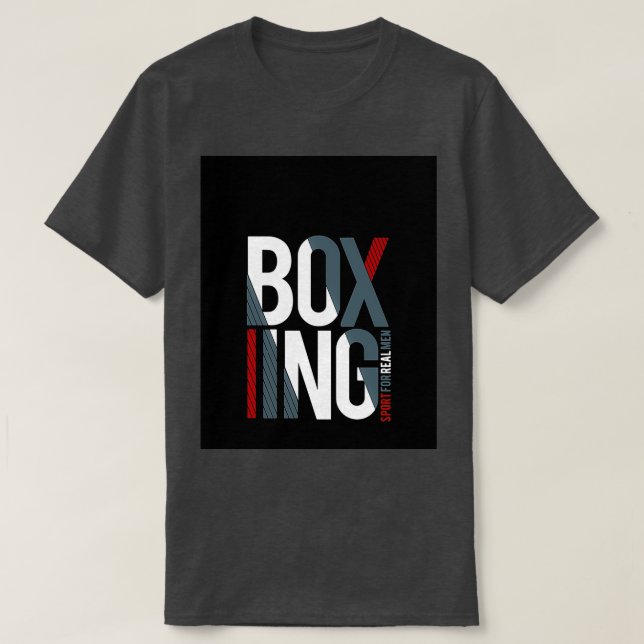 Boxing Sports for real men Graphic T-Shirt (Design Front)