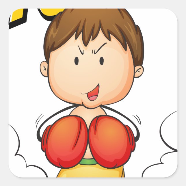 Boxing Square Sticker (Front)