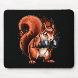 Boxing Squirrel Boxer Gloves Kickboxing MMA Mouse Pad