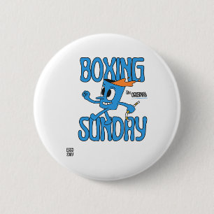 Boxing Sunday Knockout Punch Heavyweight Champion  6 Cm Round Badge