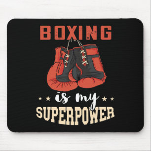 Boxing Superpower Boxing Gloves Kickboxer Kickboxi Mouse Pad