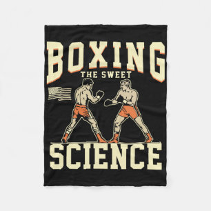 Boxing The Sweet Science Boxer Tee Fleece Blanket
