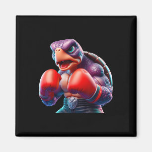 Boxing Tortoise Turtle Boxer Kickboxer Mma Fighter Magnet
