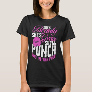 Boxing Training Jab Upper Cut Punch Knockdown T-Shirt