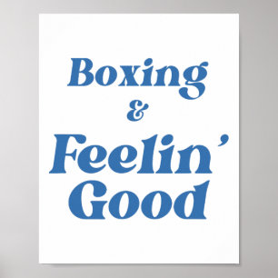 Boxing Training Motivation Fitness Victory Feeling Poster