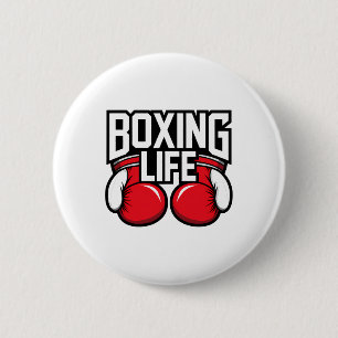 Boxing Training Resilence For Athletic Boxer Life 6 Cm Round Badge