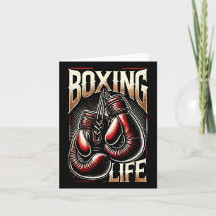 Boxing Training Resilence For Athletic Boxer Life Card