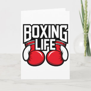 Boxing Training Resilence For Athletic Boxer Life  Card
