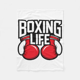 Boxing Training Resilence For Athletic Boxer Life  Fleece Blanket