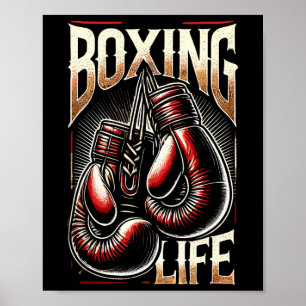 Boxing Training Resilence For Athletic Boxer Life Poster