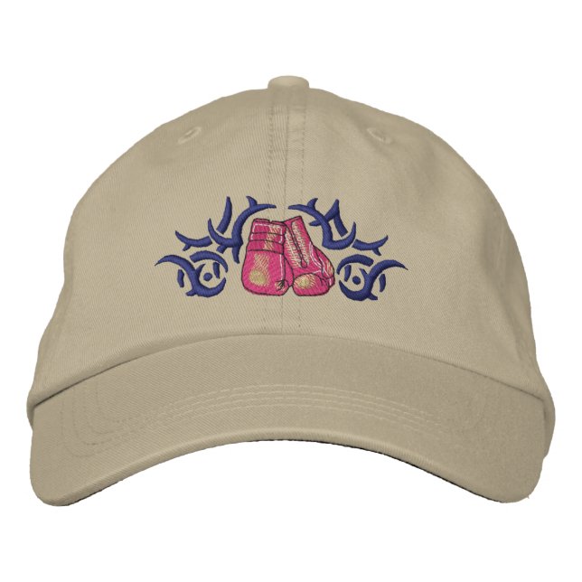 Boxing Tribal Embroidered Hat (Front)