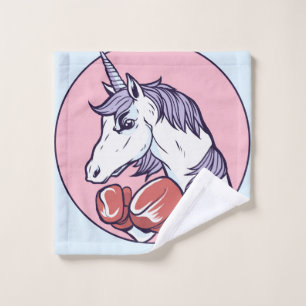 Boxing Unicorn Bath Towel Set