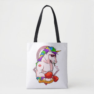 Boxing Unicorn Cool Boxer MMA Unicorns Tote Bag