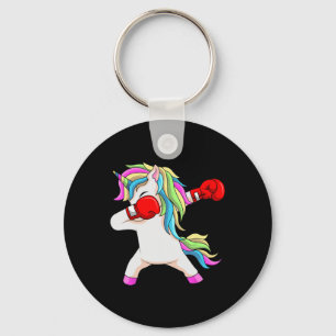 Boxing Unicorn Dabbing Boxer Coach Trainee Student Key Ring