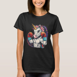 Boxing Unicorn With Boxing Gloves Kickboxing Funny T-Shirt