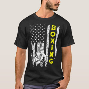 Boxing Usa American Flag 4th Of July Patriotic T-Shirt