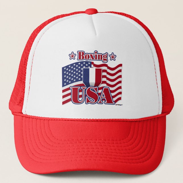 Boxing USA Trucker Hat (Front)
