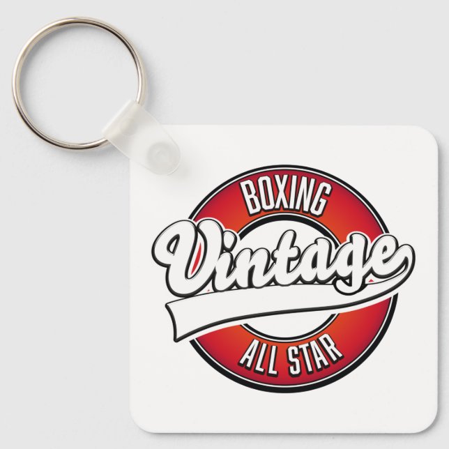 Boxing Vintage All star logo Key Ring (Front)