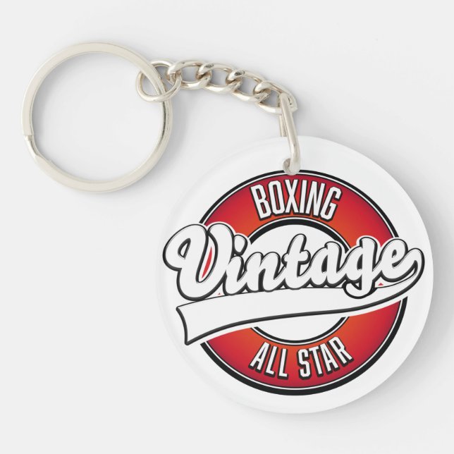 Boxing Vintage All star logo Key Ring (Front)