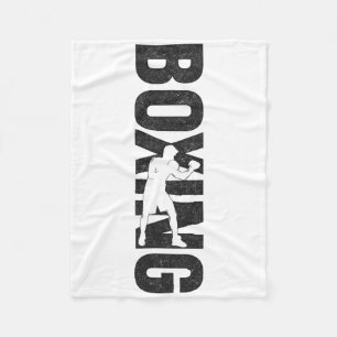 Boxing Vintage Boxing 6 Fleece Blanket