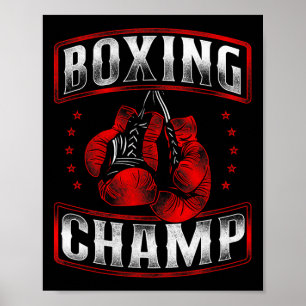 Boxing Vintage Boxing Champ Poster