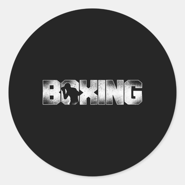 Boxing Vintage Boxing  Classic Round Sticker (Front)