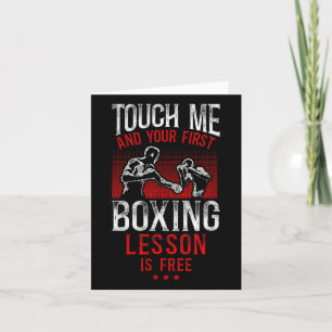 Boxing Vintage Touch Me And Your First Boxing Less Card