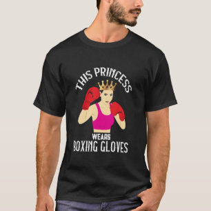 Boxing Women Boxer Fighter Boxing Gloves Sparring  T-Shirt