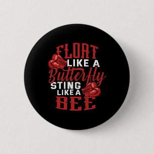 Boxing Workout Gym Boxer Champion  6 Cm Round Badge