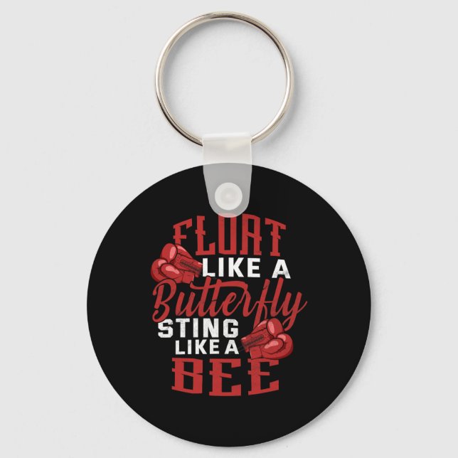 Boxing Workout Gym Boxer Champion  Key Ring (Front)