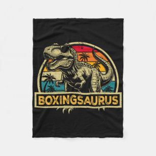 Boxingsaurus T Rex Dinosaur Boxing Saurus Family M Fleece Blanket
