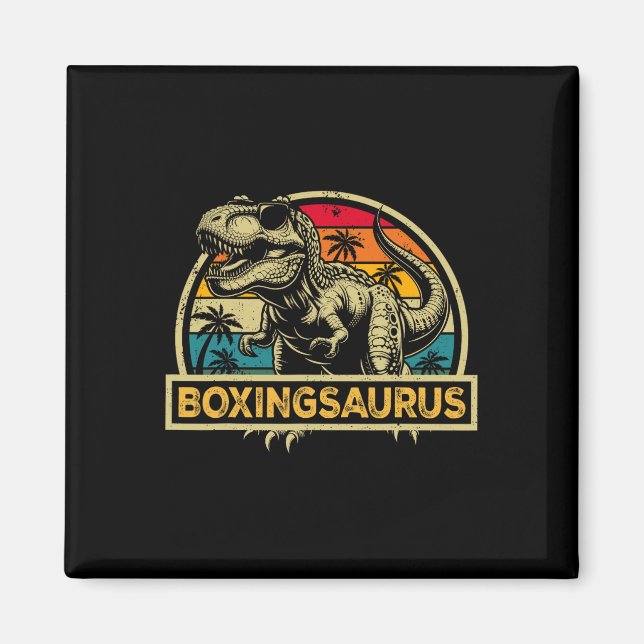 Boxingsaurus T Rex Dinosaur Boxing Saurus Family M Magnet (Front)