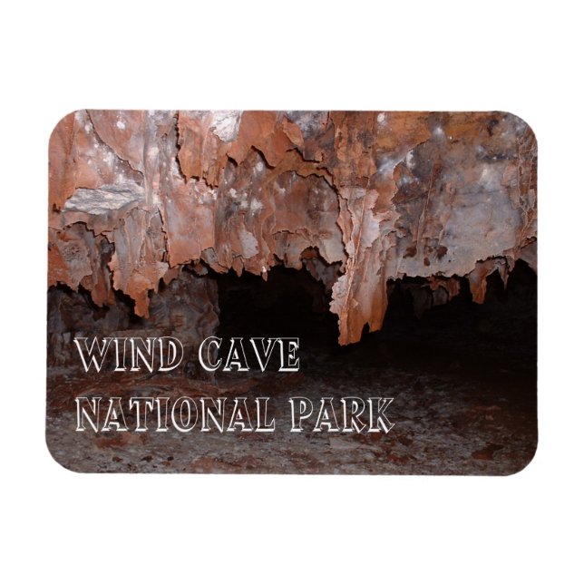 Boxwork, Cave Formations, Wind Cave, South Dakota Magnet (Horizontal)