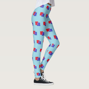 Boxy Shapes: Light Blue Leggings