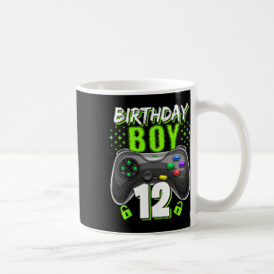 Boy 12 Video Game Controller Gamer 12th Birthday Coffee Mug