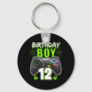 Boy 12 Video Game Controller Gamer 12th Birthday Key Ring