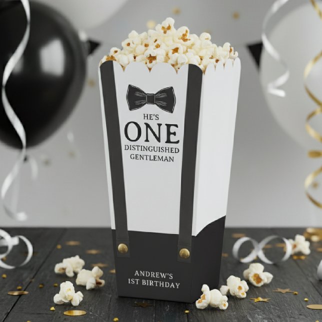 Boy 1st Birthday One Distinguished Gentleman Favour Box (Boy 1st Birthday One Distinguished Gentleman Favor Boxes
)