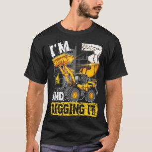 Boy 3 Year Old 3rd Birthday Construction Im 3 And T-Shirt