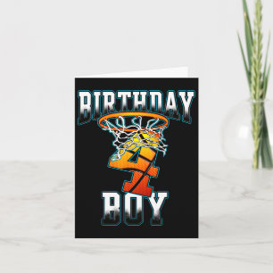 Boy 4 Years Old Birthday Gifts Bysketbyll Person Card